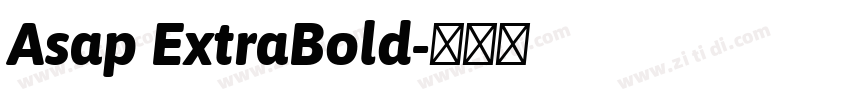 Asap ExtraBold字体转换